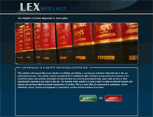 Tablet Screenshot of lexresource.com